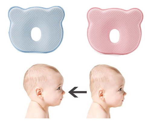 Almohada Para Bebe Memory Foam Para Prevenir Cabeza Plana