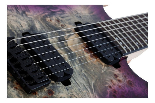 Guitarra eléctrica Schecter C-7 Pro de caoba aurora burst con diapasón de wengué