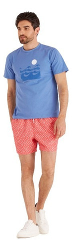 Short Macowens Estampado Coral Hombre 7707