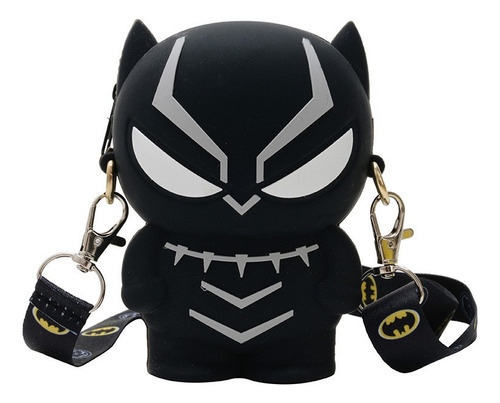 Bolso Black Panther Monedero Pequeño De Silicona