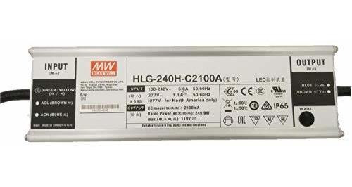 Mw Mean Well HLG-240h-c2100a 119v 2100ma 249.9w Fuente De Al