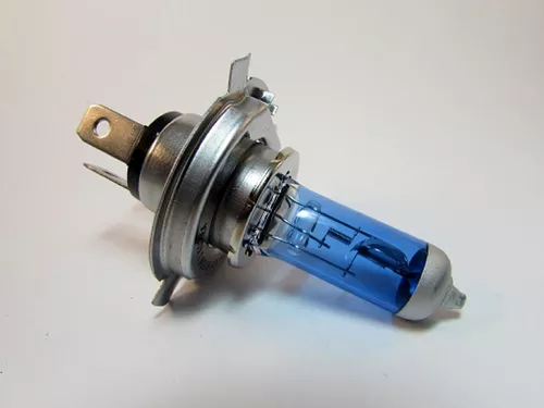 LAMPARA H4 BLUE XENON 12V 60/55W P43T HOMOLOGACION E (BLISTER 2 UNIDADES)