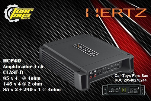 Amplificador Para Auto Hertz Hcp4d
