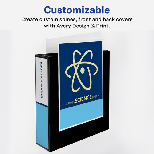 3 Ring Binder Avery Heavy-duty View 2 One Touch Slant Rings