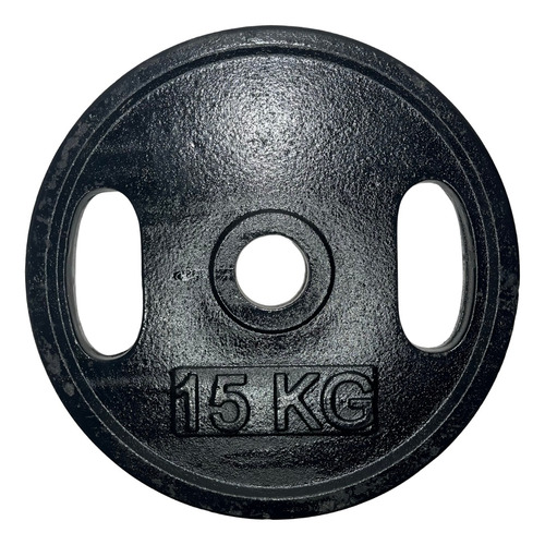 Disco Olímpico 15kg 50mm Fundición C/agarres Pesa Gym Brest