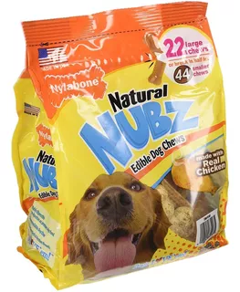 (pack Of 2) Nylabone Natural Nubz Edible Dog Chews 22ct. (2.