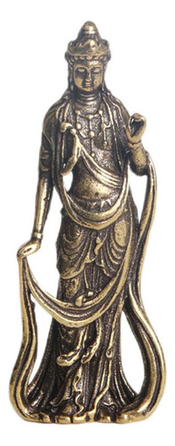 Estatua De Bodhisattva Guanyin De Latón De 4,9 Cm, Adorno