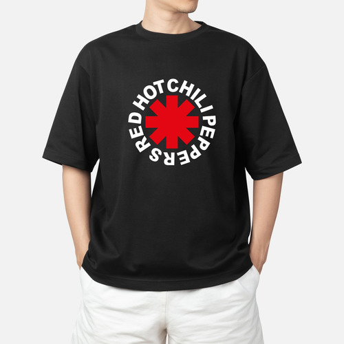 Camiseta Hombre Negra Red Hot Chili Peppers