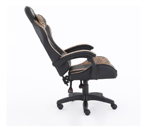 Silla Sillón Gamer Ergonómica Reclinable Pc Escritorio Edición Limitada Animal Print Leopardo Exclusiva The Game House Asiento Espuma Alta Densidad 120kg Material Cuero Sintético