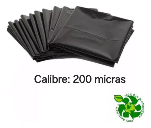 5 Kilos De Bolsa Negra Gruesa Resistente Para Basura 70x110