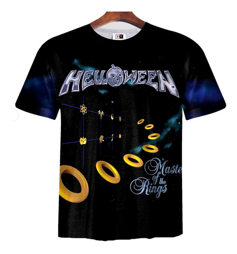 Remera Zt-1107 - Helloween Master Of The Rings