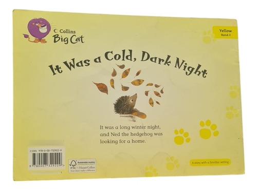 It Was A Cold, Dark Night; Tim Hopgood. Collins Big Cat (Usado)