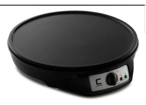 Crepera + Parrilla Eléctrica Chefman 12 Pulgadas Color Negro Negro