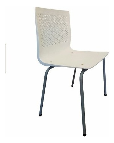 Silla Anana Plastica Apilable Diseño Comedor Cocina Baires4 Estructura De La Silla Patas Grises Asiento Asiento Plástico Negro Diseño De La Tela No Tiene Tela