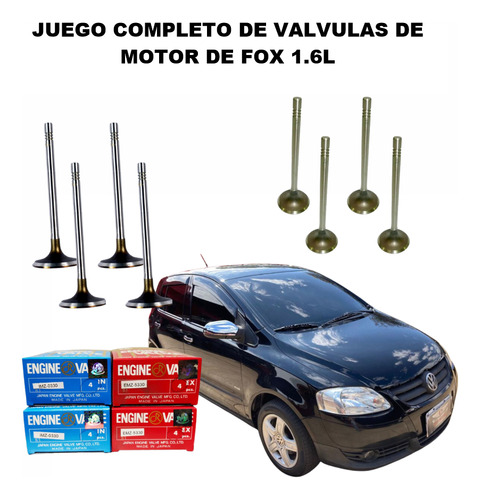 Juego Completo De Valvulas De Motor Volwswagen Fox 1.6l