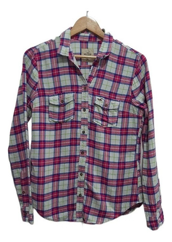 Camisa Leñadora Hollister Mujer Importada Usa