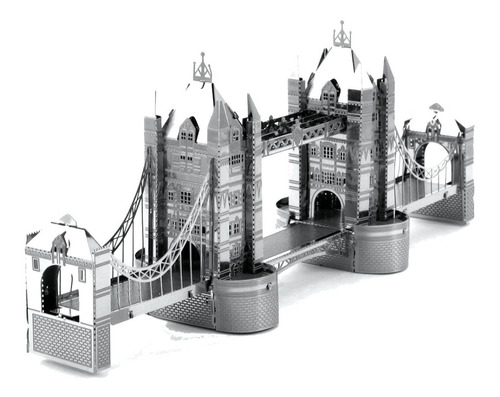 Rompecabezas Metálic 3d Puente De La Torre De Londres Mms022
