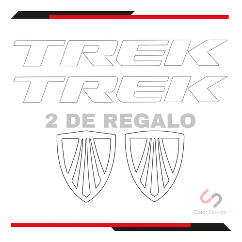 Calca Sticker Trek Reflejante Para Bicicleta 2p+ 2 De Regalo