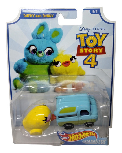 Hot Wheels Character Cars Toy Story 4 Ducky & Bunny 
