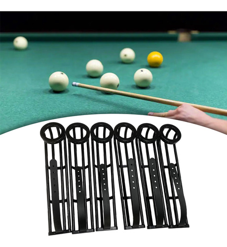 6x Accesorios De Riel De Bolsillo Para Mesa De Billar,