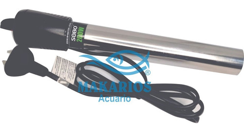 Imagen 2 de 7 de Calefactor Sobo Acero Inox 200w Calentador Acuario Tropical