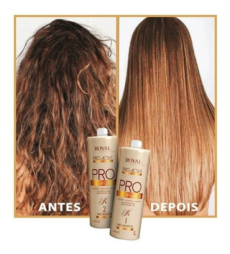Imagem 5 de 5 de Progressiva Definitiva Royal Pro Argan Cabelos 100% Liso