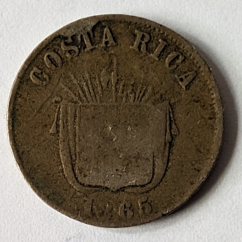 Costa Rica Moneda 1 Centavo 1865