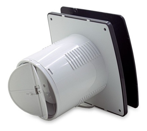Imagen 3 de 9 de Extractor De Aire Baño/cocina 6 (12 Cm) C/ Persiana Negro