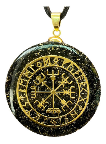 Dije Orgonita Vegvísir Brújula Nórdica Vikinga | Amuleto