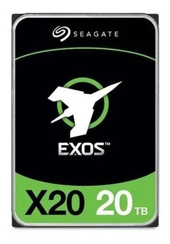 Servidor HD Seagate Exos X20 Sata de 20 TB, 6 Gbps, 7200 rpm, 256 MB, Color plateado