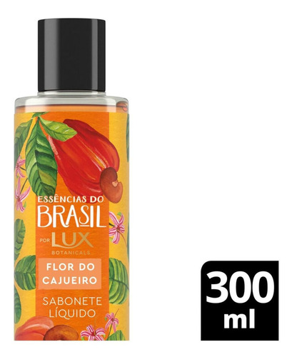 Sabonete Líquido Flor Do Cajueiro Lux Essências Brasil 300ml