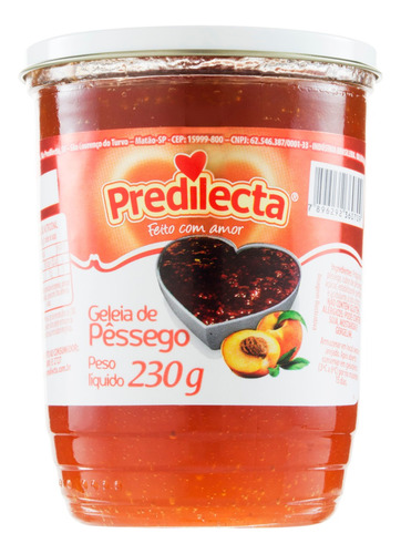 Geleia Pêssego Predilecta Vidro 230g