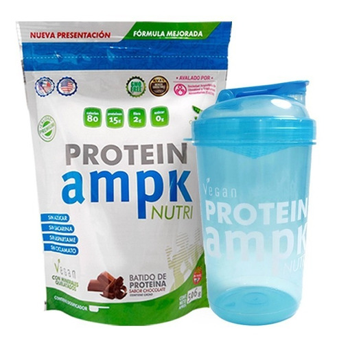 Imagen 1 de 1 de Ampk Protein - Proteína Vegana + Shaker Vaso