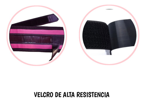 Grilletes Reforzados Gym Tobilleras Ajustables Par Rosa Chicle