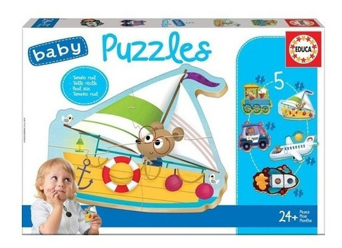 Puzzle Educa Baby 5 Transportes 