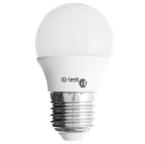 Imagen 2 de 7 de Lampara Led Luz Fria Bombilla E27 Gota 4w 220v Candil