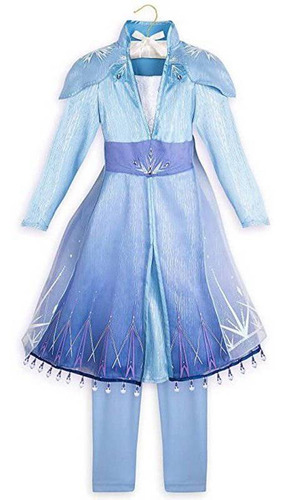 Vestido Disfraz Frozen Elsa Talla 9/10 Disney Store