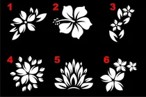 Comprar 2 Calcomanías Tuning Tatoo Ploteo Flores Hawaianas 14 Cm. 