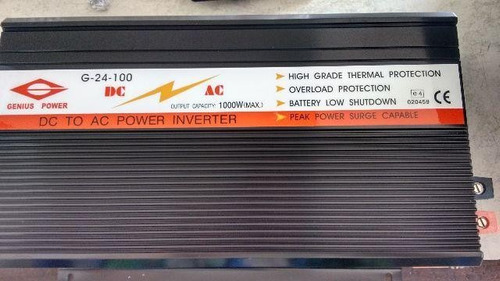 Inversor De Energia Genius Power 1000 Wattis 110vts