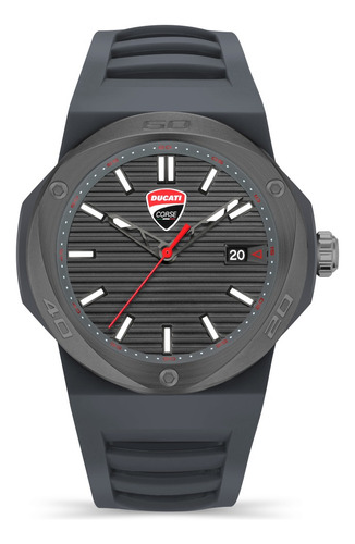 Reloj Ducati Dtwgn0000505 Hombre Analogico Acero Inoxidale Malla Silicona