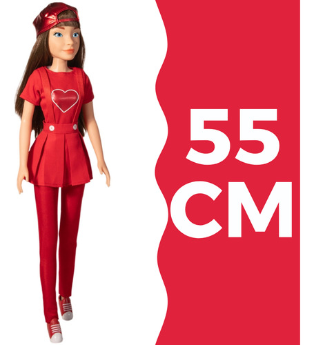 Gi Neto Boneca Aventureira Vermelha Youtuber Nova Boneca