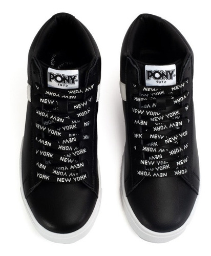 Tenis Pony Top Star Hi Soot Dama Action Leather