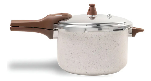 Panela Pressao Brinox 4952/103 Ceramic Pressure Indução 6,8l Vanilla
