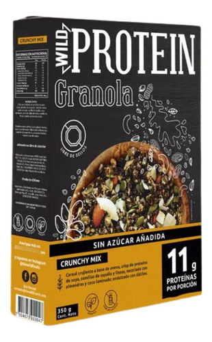 Granola Wild Protein Crunchy 300 G Andina Grains