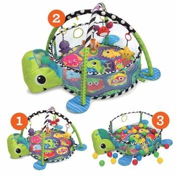 Imagen 5 de 5 de Gimnasio Gym Pelotero Para Bebe Con Pelotas+red Perimetral