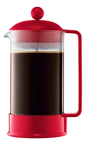 Cafetera De Prensa Francesa Bodum ,de 1 L , Roja