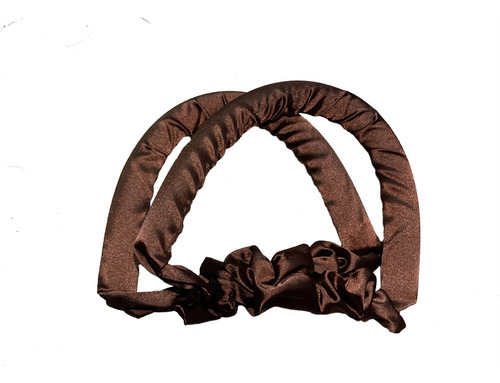 Diadema De Varilla Rizadora Sin Calor For El Cabello Sin Color Marrón
