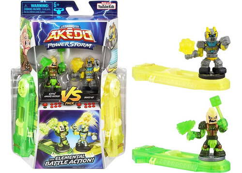 Akedo Powerstorm Pack 2figuras Controles Orig 14297 Recoleta