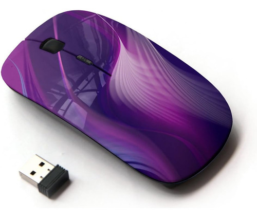 Koolmouse [mouse Inalámbrico Óptico 2.4g [vinilo De Pavo Rea