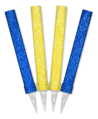 Pack 4 Bengalas Rosario Central Gibre Azul Amarilla Tortas